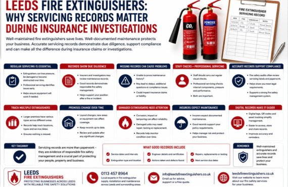 Leeds Fire Extinguishers: Why Fire Extinguisher Servicing Records Matter During Insurance Investigations