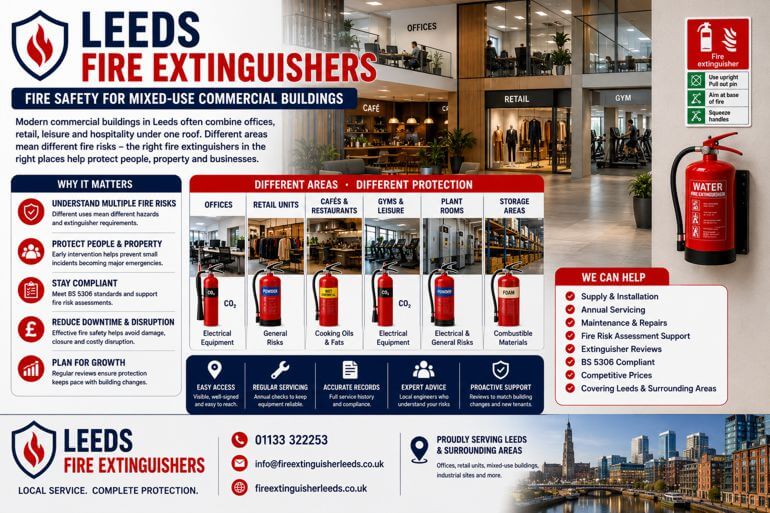 Leeds Fire Extinguishers: The Growing Importance of Fire Safety in Mixed-Use Commercial Buildings